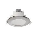 Deko-Light LED Deckeneinbauleuchte ACRUX 68, Ø 9.5cm, 7W 3000/4000/6000K (CCT) 630lm 90°, dimmbar, weiß matt / silber