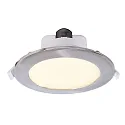LED Deckeneinbauleuchte ACRUX 195, Ø 24.4cm, 26W 3000/4000/6000K (CCT) 2670lm 90°, dimmbar, weiß matt / silber