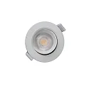 Deko-Light LED Sanierungs-Downlight SMD-68-230V-RUND, IP20, schwenkbar 36°, dimmbar, 6.5W 2700K 510lm 45°, verkehrsweiss