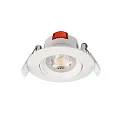 Deko-Light LED Sanierungs-Downlight SMD-68-230V-RUND, IP20, schwenkbar 36°, dimmbar, 6.5W 2700K 510lm 45°, verkehrsweiss
