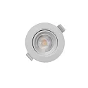 Deko-Light LED Sanierungs-Downlight SMD-68-230V-RUND, IP20, schwenkbar 36°, dimmbar, 6.5W 3000K 540lm 45°, verkehrsweiss