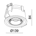 Deko-Light LED Deckeneinbau-Strahler UNI II TILT, IP20, 350mA (exkl. BG), CRi >90, kardanisch, dimmbar, 12W 3000K 1035lm 36°, weiß