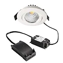 LED Einbau-Strahler DIONE IP20, Ø 8.2cm, 8.5W 3000K 800lm 36°, schwenkbar 30°, Quick-Terminal, dimmbar, weiß