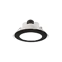 LED Deckeneinbauleuchte ACRUX 90, Ø 11.3cm, 9W 3000/4000/6000K (CCT) 760lm 90°, dimmbar, weiß matt / schwarz