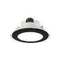 LED Deckeneinbauleuchte ACRUX 120, Ø 14.5cm, 14.5W 3000/4000/6000K (CCT) 1370lm 90°, dimmbar, weiß matt / schwarz