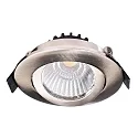 Deko-Light LED Einbau-Strahler DIONE IP20, Ø 8.2cm, 8.5W 3000K 800lm 36°, schwenkbar 30°, Quick-Terminal, dimmbar, Nickel