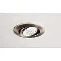 Deko-Light LED Einbau-Strahler DIONE IP20, Ø 8.2cm, 8.5W 2700K 750lm 36°, schwenkbar 30°, Quick-Terminal, dimmbar, Nickel
