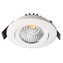 Deko-Light LED Sanierungs-Downlight DIONE IP20 DTW, Ø 8.2cm, 8.5W 1800-3000K 480lm 36°, CRi >95, schwenkbar 30°, Quick-Terminal, weiß