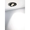 Deko-Light LED Einbau-Strahler DIONE IP44, Ø 8.2cm, 8.5W 2700K 750lm 36°, schwenkbar 30°, Quick-Terminal, dimmbar, schwarz