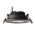 Deko-Light LED Einbau-Strahler DIONE IP44, Ø 8.2cm, 8.5W 2700K 750lm 36°, schwenkbar 30°, Quick-Terminal, dimmbar, schwarz