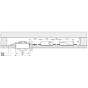 recessed spotlight DIONE IP44 DIM 840 swivelling, wired through IP44, white dimmable