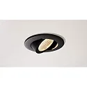 Deko-Light LED Einbau-Strahler DIONE IP44, Ø 8.2cm, 8.5W 4000K 800lm 36°, schwenkbar 30°, Quick-Terminal, dimmbar, schwarz