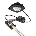 Deko-Light LED Einbau-Strahler DIONE IP44, Ø 8.2cm, 8.5W 4000K 800lm 36°, schwenkbar 30°, Quick-Terminal, dimmbar, schwarz