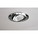 Deko-Light LED Einbau-Strahler DIONE IP44, Ø 8.2cm, 8.5W 4000K 800lm 36°, schwenkbar 30°, Quick-Terminal, dimmbar, Chrom