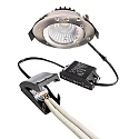 Deko-Light LED Einbau-Strahler DIONE IP44, Ø 8.2cm, 8.5W 4000K 800lm 36°, schwenkbar 30°, Quick-Terminal, dimmbar, Nickel