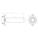 Deko-Light LED Deckeneinbau-Strahler SLIM DIM, IP20, 230V AC, 5W 2700K 500lm 36°, CRi >90, UGR <19, verstellbar, dimmbar, weiß