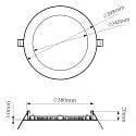 downlight ANIK 380 round IP20 | IP44, white dimmable