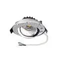 LED Einbaustrahler DIONE, IP44, Ø 8.2cm, 24V DC (exkl. BG), 9W RGB+3000K 540lm 36°, CRi >90, 4-Kanal, schwenkbar, Chrom