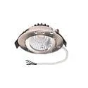 LED Einbaustrahler DIONE, IP44, Ø 8.2cm, 24V DC (exkl. BG), 9W RGB+3000K 540lm 36°, CRi >90, 4-Kanal, schwenkbar, Nickel