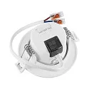 Deko-Light LED Einbaustrahler SURTUR TILT 68 CCT, IP44 IK06, 6W 2700/3000/4000K 600lm 40°, CRi>90, dimmbar, schwenkbar, weiß