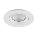 Deko-Light LED Einbaustrahler SURTUR TILT 68 CCT, IP44 IK06, 6W 2700/3000/4000K 600lm 40°, CRi>90, dimmbar, schwenkbar, weiß