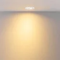 Deko-Light LED Einbaustrahler SURTUR TILT 68 CCT, IP44 IK06, 6W 2700/3000/4000K 600lm 40°, CRi>90, dimmbar, schwenkbar, weiß