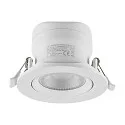 LED Einbaustrahler SURTUR TILT 83 CCT, IP44 IK06, 9W 2700/3000/4000K 1000lm 40°, CRi>90, dimmbar, schwenkbar, weiß