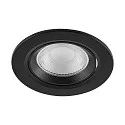 Deko-Light LED Einbaustrahler SURTUR TILT 83 CCT, IP44 IK06, 9W 2700/3000/4000K 1000lm 40°, CRi>90, dimmbar, schwenkbar, schwarz