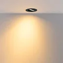 Deko-Light LED Einbaustrahler SURTUR TILT 83 CCT, IP44 IK06, 9W 2700/3000/4000K 1000lm 40°, CRi>90, dimmbar, schwenkbar, schwarz