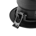 Deko-Light LED Einbaustrahler SURTUR TILT 83 CCT, IP44 IK06, 9W 2700/3000/4000K 1000lm 40°, CRi>90, dimmbar, schwenkbar, schwarz