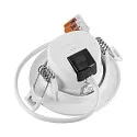 Deko-Light LED Einbaustrahler SURTUR TILT 68 DTW, IP44 IK06, Ø 8.5cm, 6W 1800-2700K 430lm 40°, CRi>90, Dim-To-Warm, schwenkbar, weiß