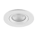 Deko-Light LED Einbaustrahler SURTUR TILT 68 DTW, IP44 IK06, Ø 8.5cm, 6W 1800-2700K 430lm 40°, CRi>90, Dim-To-Warm, schwenkbar, weiß