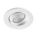 Deko-Light LED Einbaustrahler SURTUR TILT 68 DTW, IP44 IK06, Ø 8.5cm, 6W 1800-2700K 430lm 40°, CRi>90, Dim-To-Warm, schwenkbar, weiß
