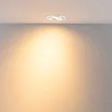 Deko-Light LED Einbaustrahler SURTUR TILT 83 DTW, IP44 IK06, Ø 10.5cm, 9W 1800-2700K 720lm 40°, CRi>90, Dim-To-Warm, schwenkbar, weiß