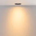 Deko-Light LED Einbaustrahler SURTUR TILT 83 DTW, IP44 IK06, Ø 10.5cm, 9W 1800-2700K 720lm 40°, CRi>90, Dim-To-Warm, schwenkbar, schwarz