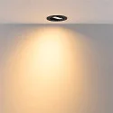 Deko-Light LED Einbaustrahler SURTUR TILT 83 DTW, IP44 IK06, Ø 10.5cm, 9W 1800-2700K 720lm 40°, CRi>90, Dim-To-Warm, schwenkbar, schwarz