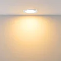 LED Downlight ACRUX PRO 82 CCT, IP54 IK05, Ø 11cm, 9W 2700/3000/4000K 1180lm 100°, CRi>90, UGR<19, dimmbar, weiß