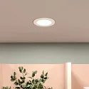 LED Downlight ACRUX PRO 82 CCT, IP54 IK05, Ø 11cm, 9W 2700/3000/4000K 1180lm 100°, CRi>90, UGR<19, dimmbar, weiß