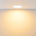 LED Downlight ACRUX PRO 120 CCT, IP54 IK05, Ø 14.5cm, 9-15W 2700/3000/4000K 1950lm 100°, CRi>90, UGR<19, dimmbar, weiß