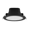 LED Downlight ACRUX PRO 120 CCT, IP54 IK05, Ø 14.5cm, 9-15W 2700/3000/4000K 1950lm 100°, CRi>90, UGR<19, dimmbar, schwarz