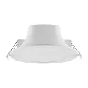 LED Downlight ACRUX PRO 12045 CCT, IP54 IK05, Ø 18cm, 12-20W 2700/3000/4000K 2600lm 100°, CRi>90, UGR<19, dimmbar, weiß