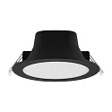 LED Downlight ACRUX PRO 12045 CCT, IP54 IK05, Ø 18cm, 12-20W 2700/3000/4000K 2600lm 100°, CRi>90, UGR<19, dimmbar, schwarz