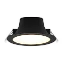 Deko-Light LED Downlight ACRUX PRO 12045 CCT, IP54 IK05, Ø 18cm, 12-20W 2700/3000/4000K 2600lm 100°, CRi>90, UGR<19, dimmbar, schwarz