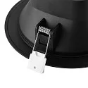 Deko-Light LED Downlight ACRUX PRO 12045 CCT, IP54 IK05, Ø 18cm, 12-20W 2700/3000/4000K 2600lm 100°, CRi>90, UGR<19, dimmbar, schwarz