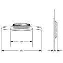 LED Deckenleuchte ZANIAH 37, IP20, 18W 3000K, dimmbar, weiß