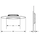 Deko-Light LED Deckenleuchte ZANIAH 42, IP20, 24W 3000K, dimmbar, silber
