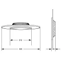 Deko-Light LED Deckenleuchte ZANIAH 42, IP20, 24W 3000K, dimmbar, grau