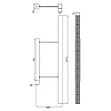 Deko-Light Pendelleuchte D PROFESSION UP & DOWN, Netzgerät Triac, 200-240V AC/50-60Hz, 60W, silber