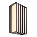 LED Außenwandleuchte GRUMIUM ECKIG CCT IV - Linien vertikal, IP54, 10W 3000/4000K (CCT Switch) 300lm, dunkelgrau