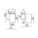Deko-Light LED 3-Phasen-Strahler NIHAL MINI, 13.5W 3000K 950lm 35°, dimmbar, Silber